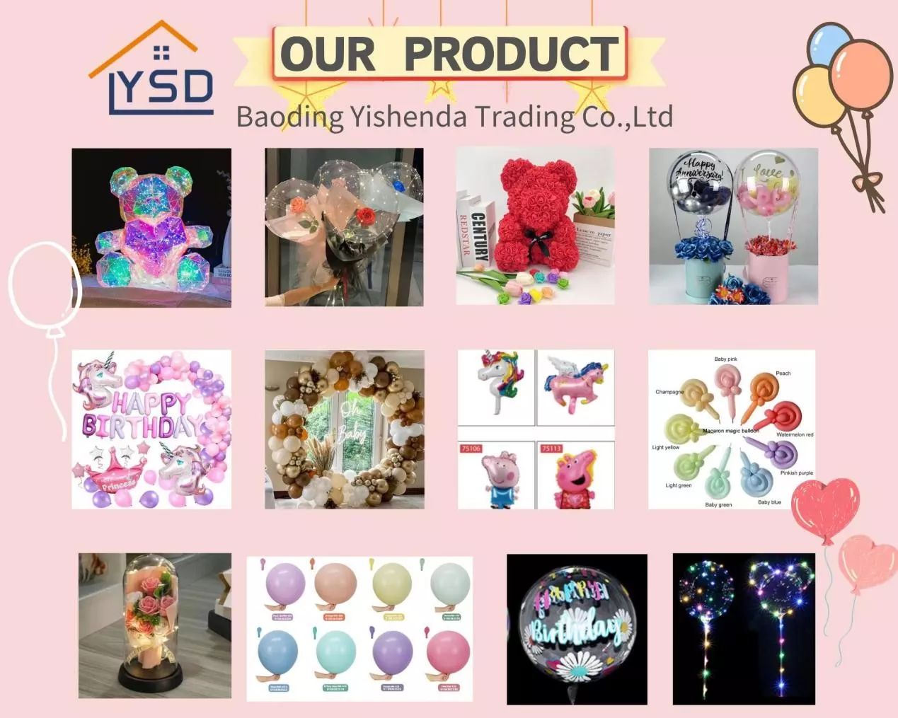 Black Gold Latex Balloon Set