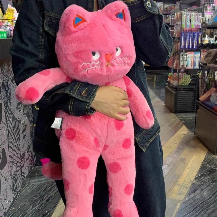 Polka Dot Cat Plush Toy