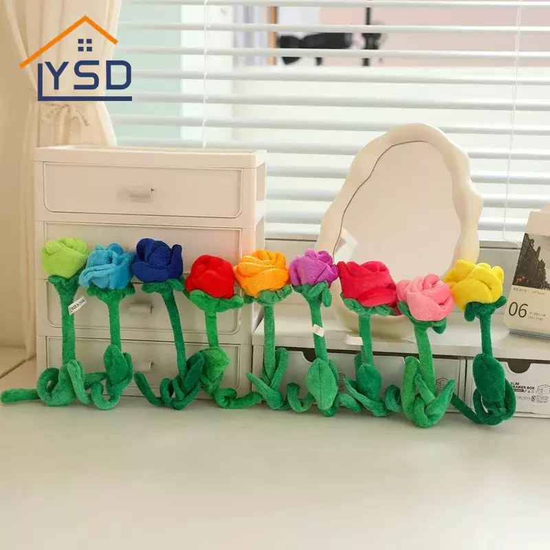 장미 꽃다발 봉제 인형